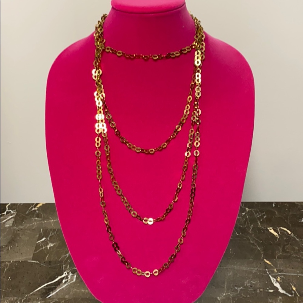 Sterling silver necklace gold plated